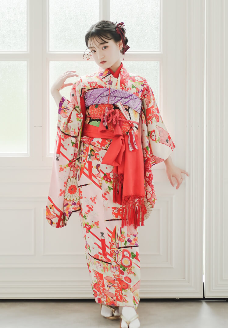 撫子色に古典花毬