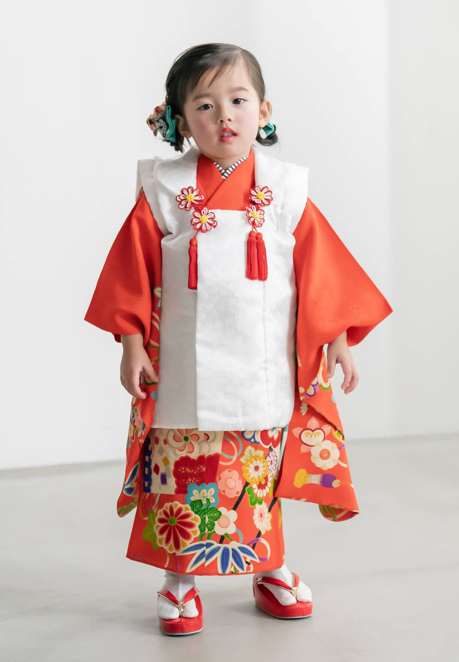 紅緋に扇