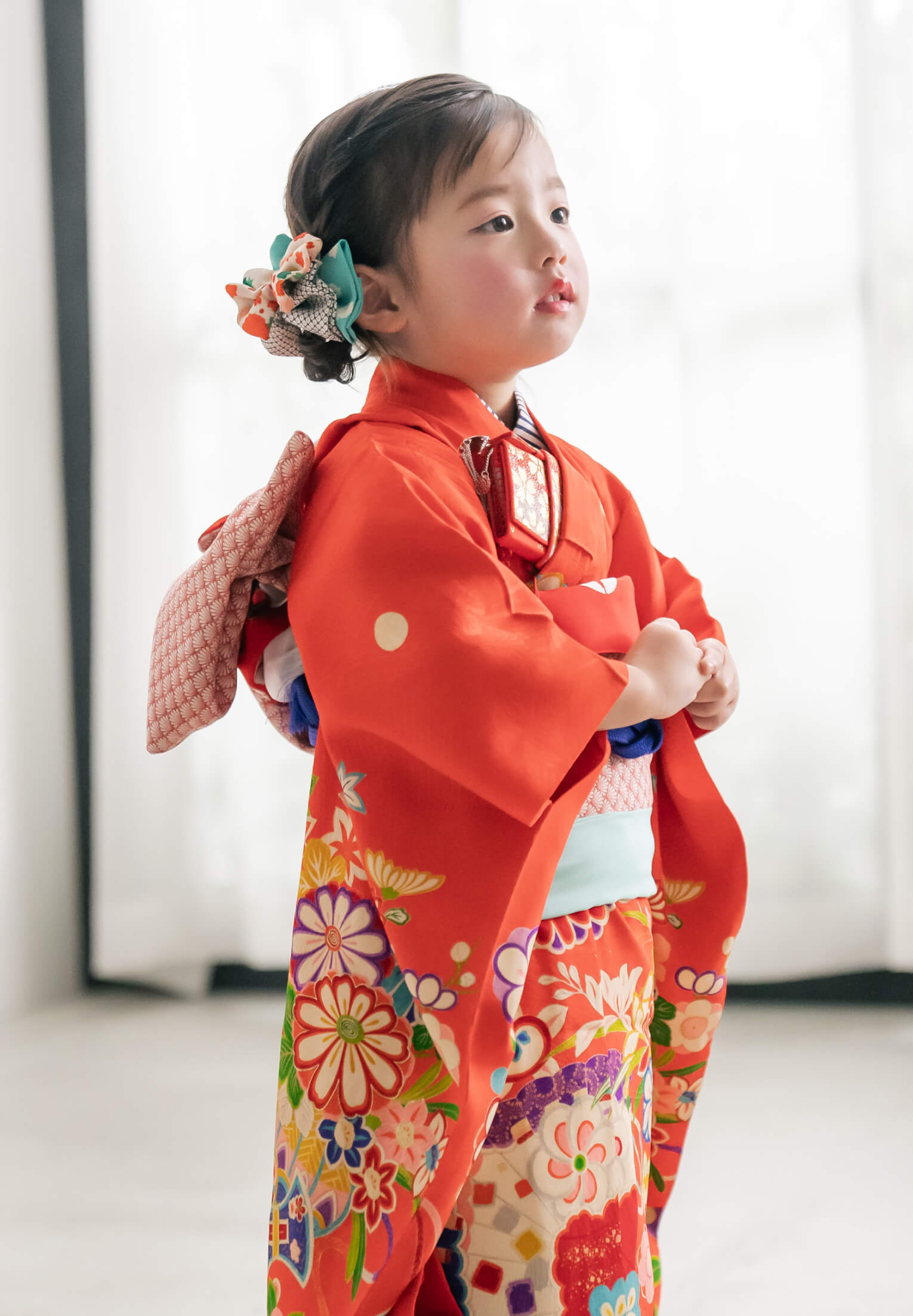 紅緋に扇