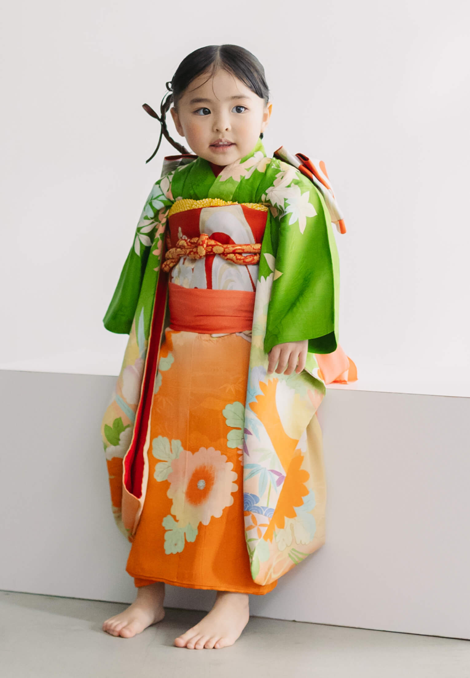 萌黄に南天