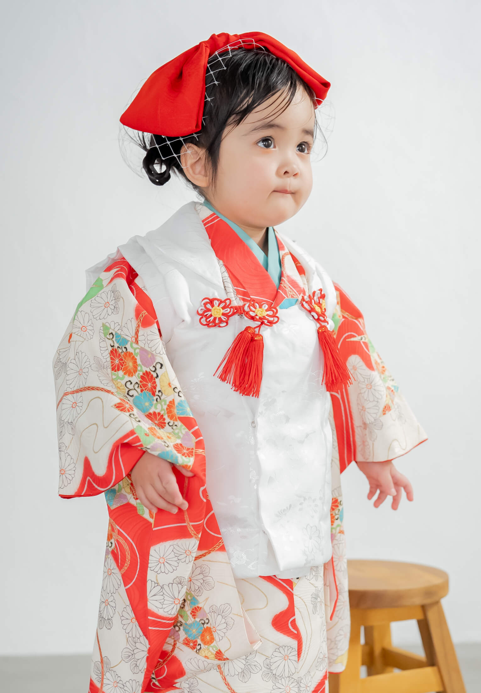 紅赤に華折鶴