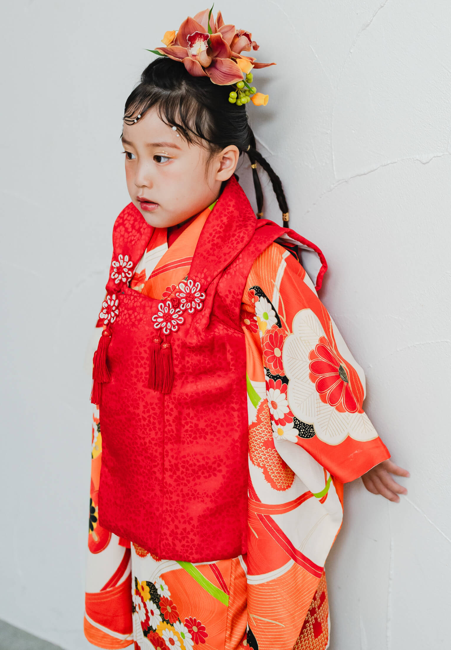 蜜柑に梅菊