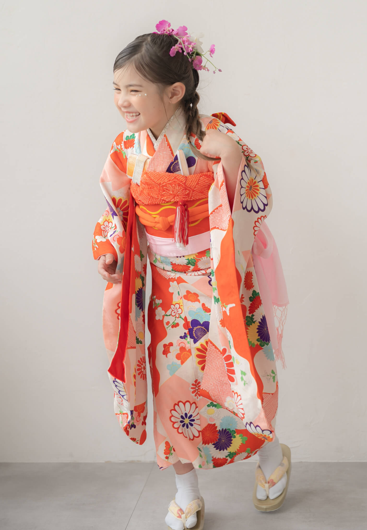 紅白花継ぎ景色