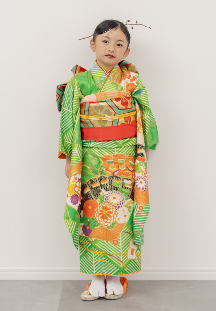 翡翠に鶴
